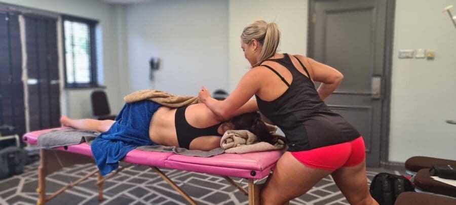 career change at 30 female sports massage therapist