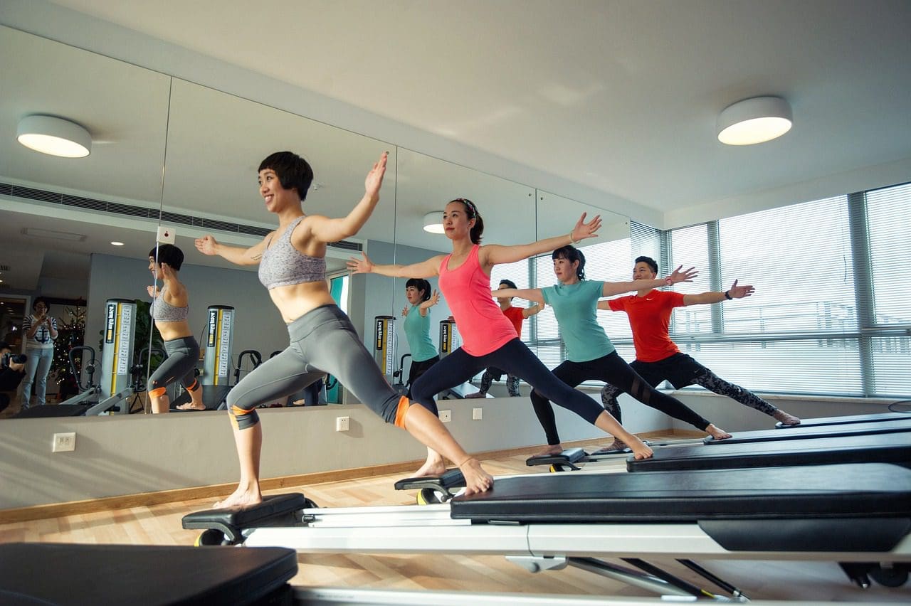 Level 3 Reformer Pilates training course in action.